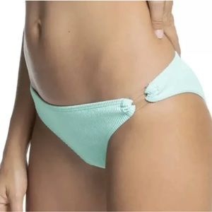 Roxy BROOK GREEN Mind of Freedom Regular Bikini Swim Bottom Size M